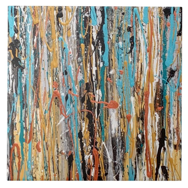 Heart of Gold 6 x 6 Ceramic Tile (Front)