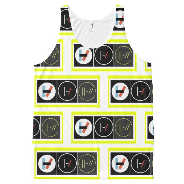 Heart of Gold All-Over-Print Tank Top (Front)