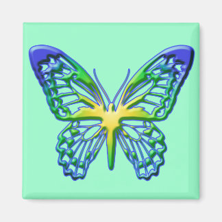 Heart of Gold Butterfly Magnet