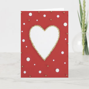 Heart Of Gold Festive Card