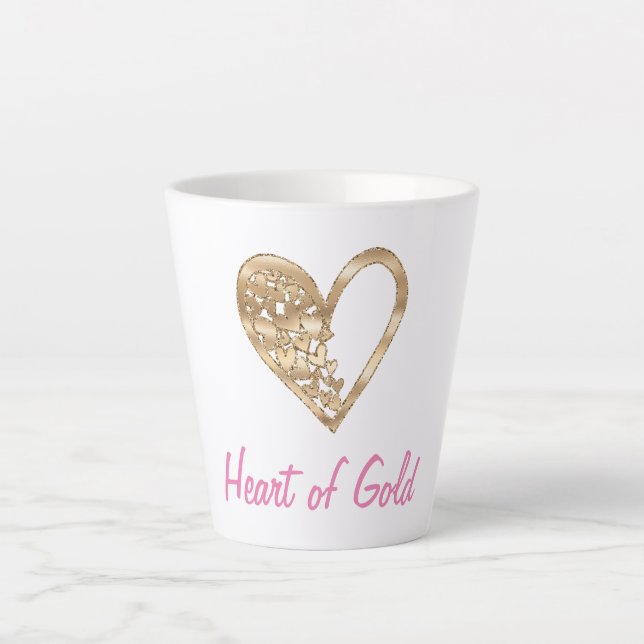 Heart of Gold Latte Mug (Front)