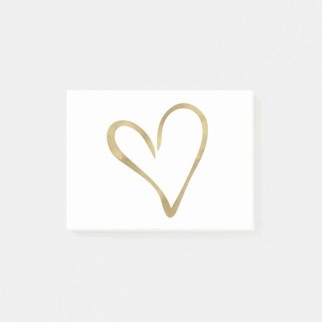 Heart of Gold Post-it Notes (Front)