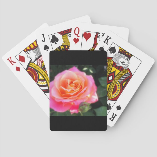 Heart of Gold Rose Playing Cards (Back)