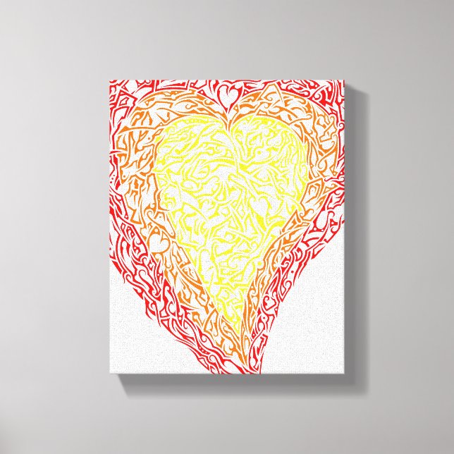 Heart of Gold Wrapped Canvas (Front)