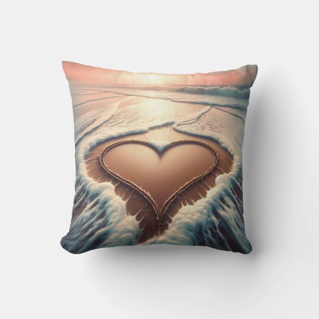 “Heart of Grace” Throw Pillow (Front)