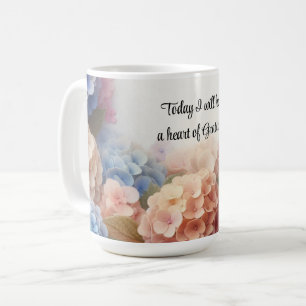 Heart of Gratitude Hydrangeas Coffee Mug