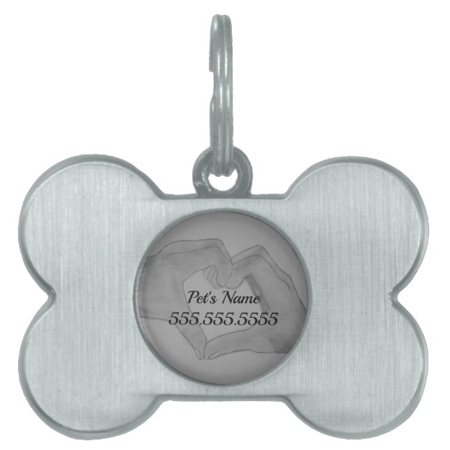 Heart Of Hands Pet ID Tag (Front)