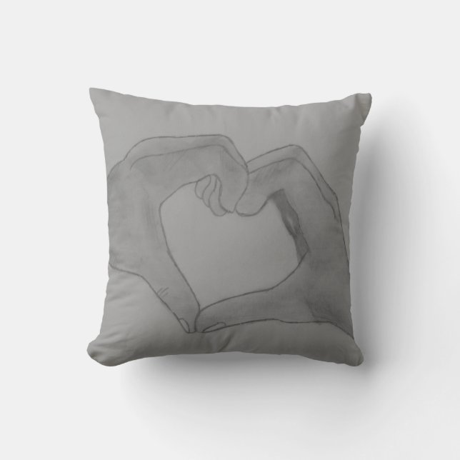 Heart Of Hands Throw Pillow (Front)