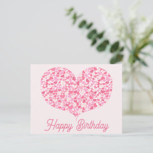 Heart of Hearts Happy Birthday Postcard