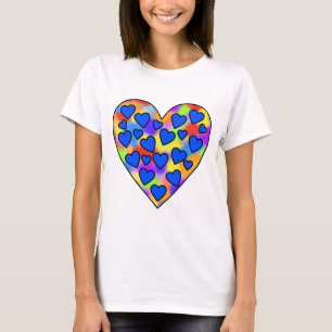 Heart of Hearts Rainbow and Blue - T-Shirt