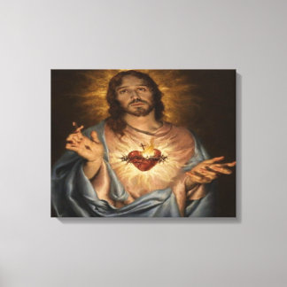 heart of jesus canvas print