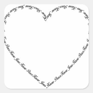 Heart of Jesus Square Sticker