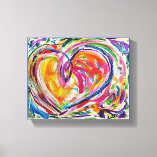 Heart of Joy Painting Canvas Art Print