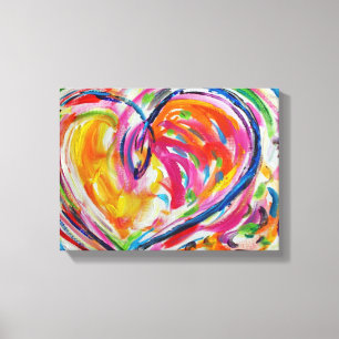 Heart of Joy Painting Canvas Art Print