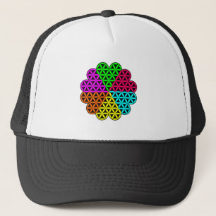 Heart of Life X 6 -Flower of Heart - Vector Trucker Hat
