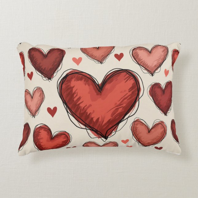 heart of love accent pillow (Front)