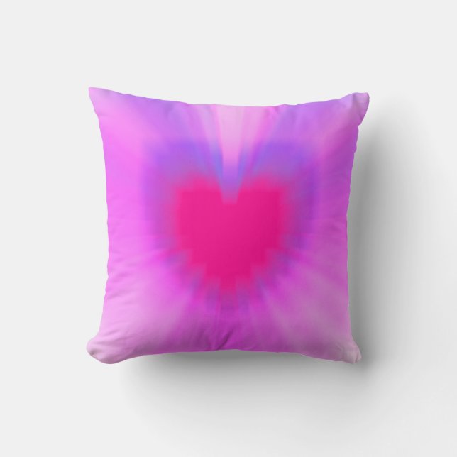 Heart of love throw pillow (Front)