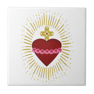 Heart of Mary Tile