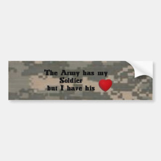 Heart of my Soldier Bumper Sticker