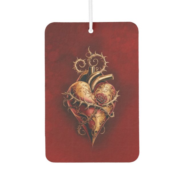 Heart of passion romance and love.  air freshener (Front)