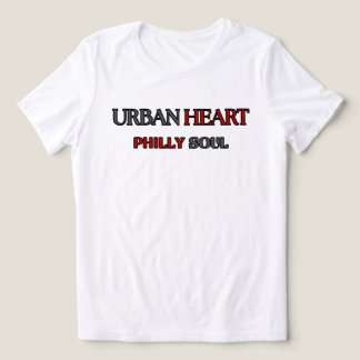 HEART OF PHILLY URBAN HEART Grey red Women's Tri-Blend Shirt