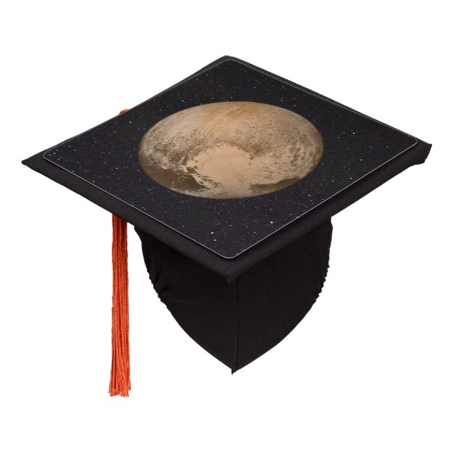 Heart of Pluto Starry Sky Graduation Cap Topper (Angled)