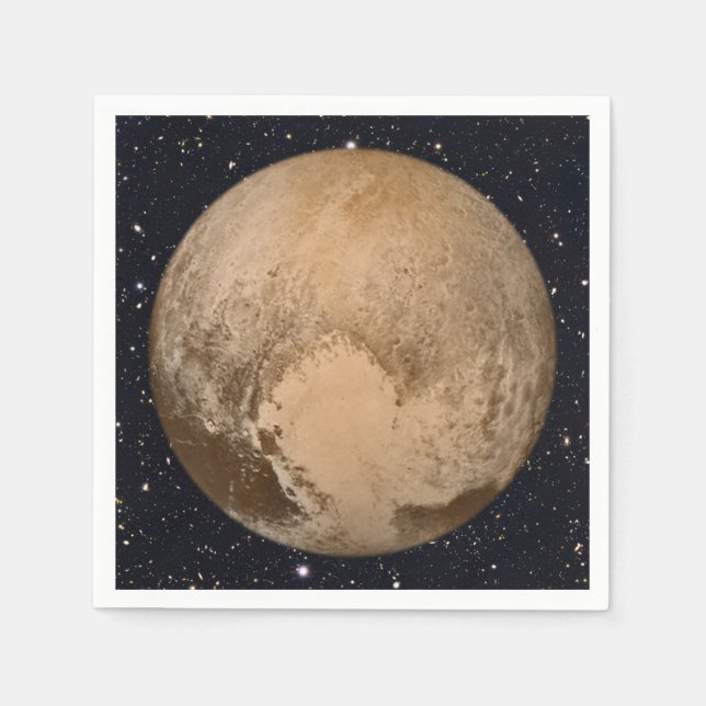 Heart of Pluto Starry Sky Napkin (Front)