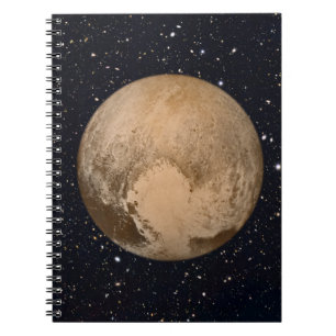 Heart of Pluto Starry Sky Notebook