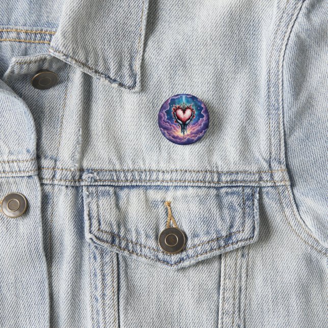 Heart of Quiet Magic 1 Inch Round Button (In Situ)