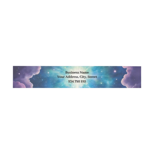Heart of Quiet Magic.  Invitation Belly Band (Flat)