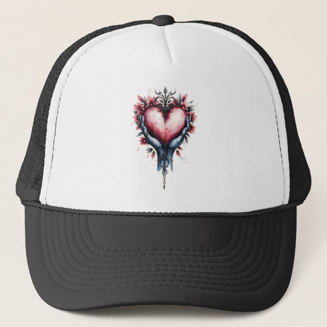 Heart of Quiet Magic Trucker Hat (Front)