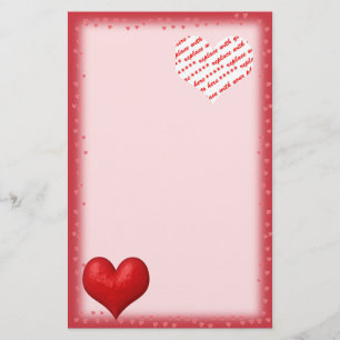 Heart of Red and Photo Frame Stationery
