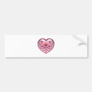 Heart Of Roses Bumper Sticker