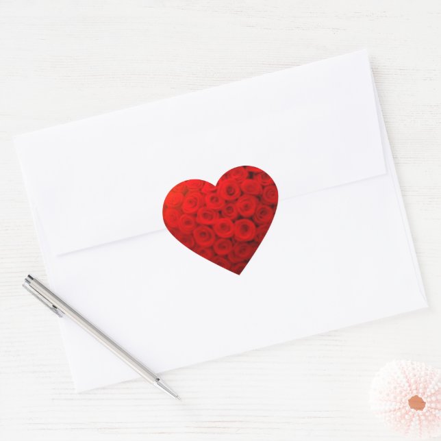 HEART OF ROSES STICKER (Envelope)
