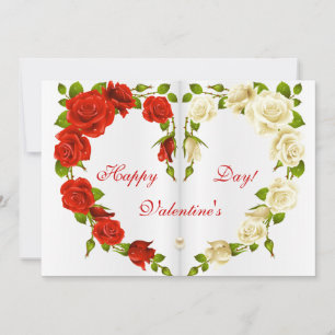Heart of Roses Valentine's Day Card