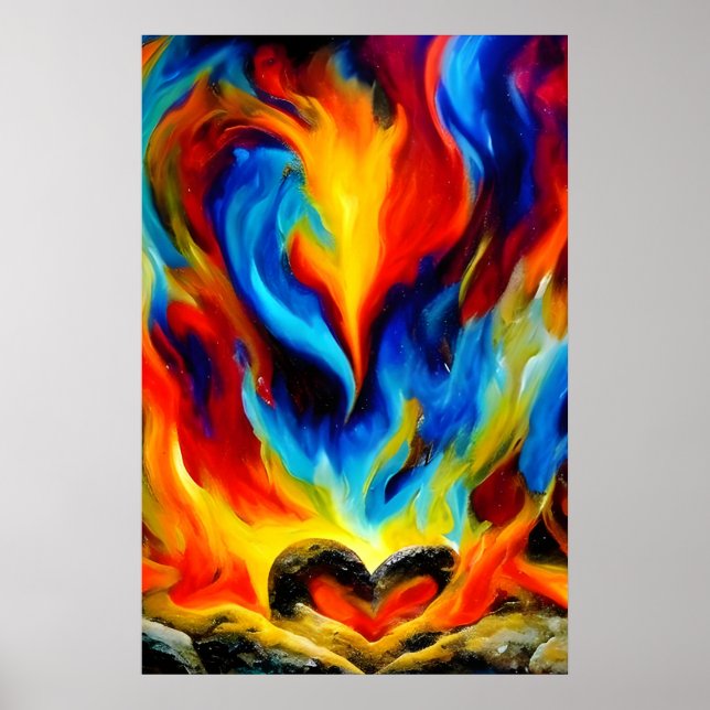 Heart of Stone in Flames II Poster (Front)