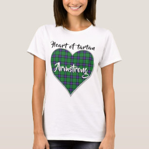 Heart of Tartan Clan Armstrong Plaid T-Shirt
