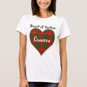 Heart of Tartan Clan Cameron Plaid T-Shirt