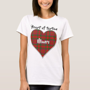 Heart of Tartan Clan Munro Plaid T-Shirt