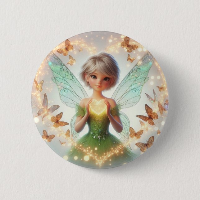 Heart of the Faelight 2 Inch Round Button (Front)