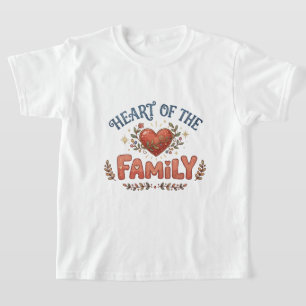 Heart of the Family Floral Heart T-Shirt