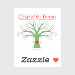 Heart of the Forest Minimalist Nature Love Tree