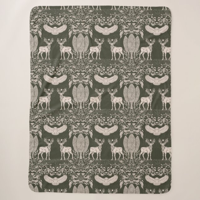 Heart of the Forest Sherpa Blanket (Front)