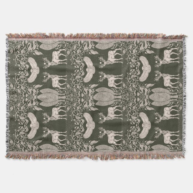 Heart of the Forest Throw Blanket (Front)