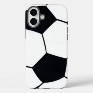 Heart of the Game   "I Love Football" (Soccer) Art iPhone 16 Plus Case