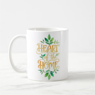 Heart of the Home   Personalized Name Mug