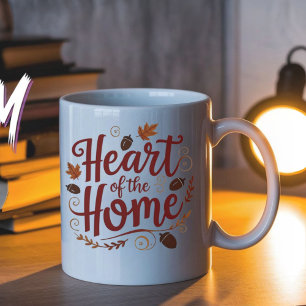 Heart of the Home   Personalized Name Mug
