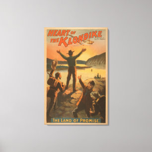 Heart of the Klondike "Land of Promise" Mining Canvas Print