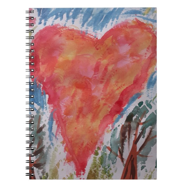 Heart of the Planet Spiral Notebook (Front)
