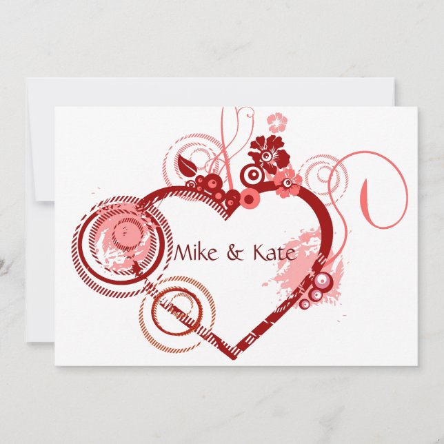 Heart of the Wedding Invitation (Front)